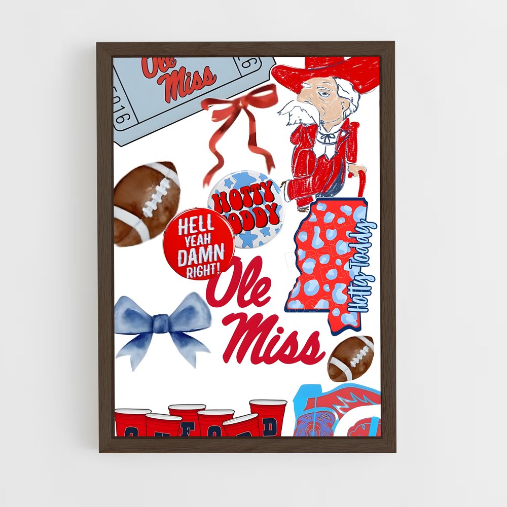 Poster Ole Miss Pride – affiche Baseball (vue 5)